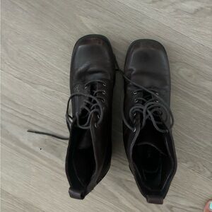 retro chunky heel boots - great condition